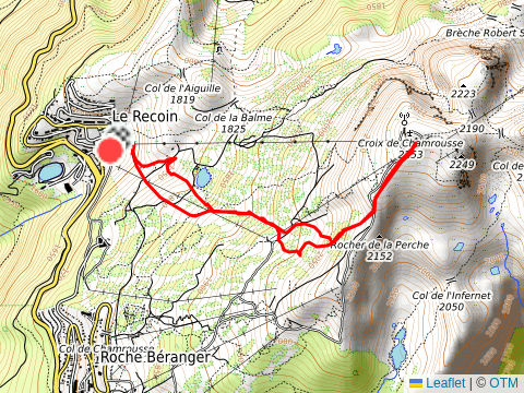 Nocturne Chamrousse par les pistes 