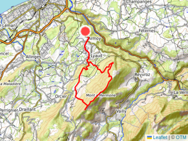 Notre-Dame d'Hermone depuis Armoy en boucle