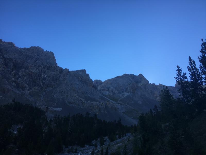 Objectif en vue au lever du jour