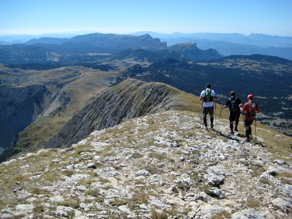 On commence la descente