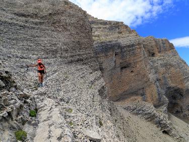Sous le Col dans la voie "normale"