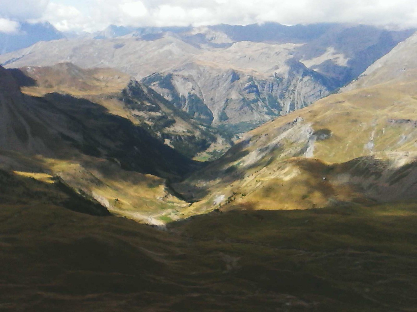 on voit bien les nuages qui encombraient le champsaur