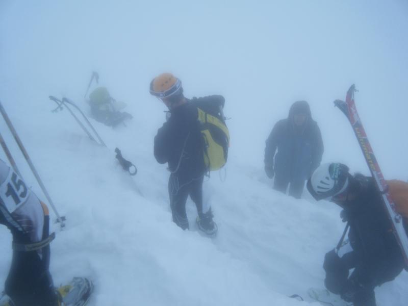 on chausse les crampons pour un mur de 150m
