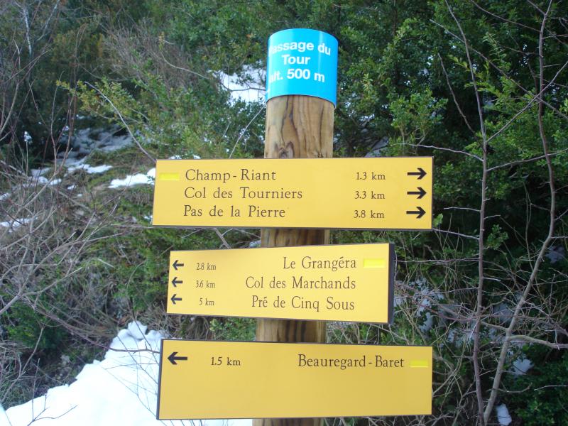 Panneau Passage du tour