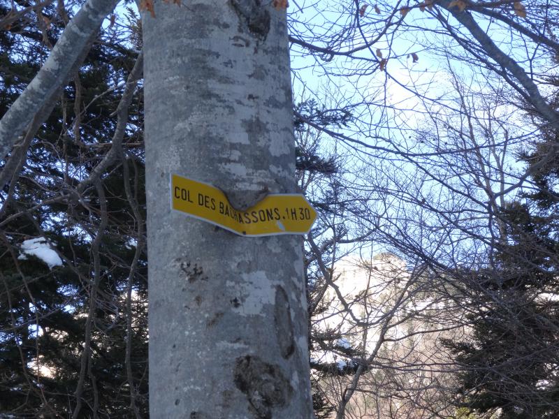Panneau col des Bachassons