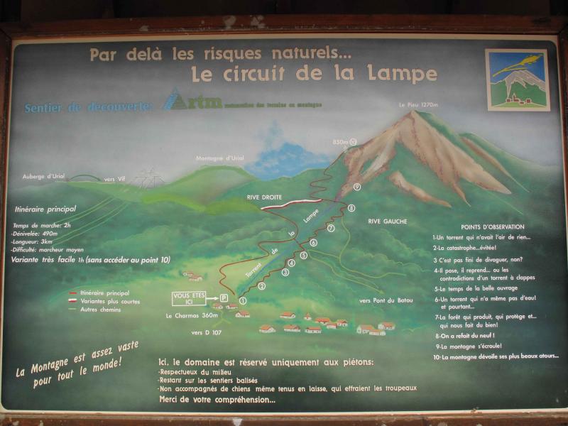 Panneau d'information...