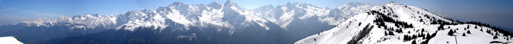 Panorama depuis la crête du Grand Rocher