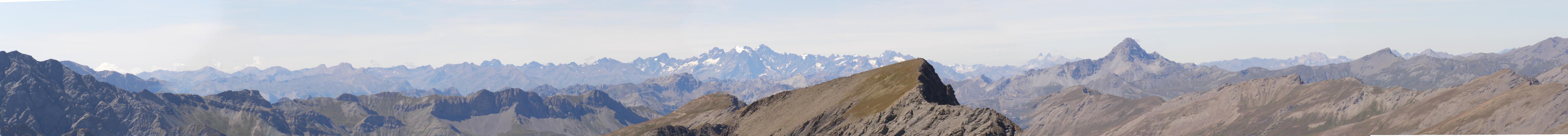 Panoramique du sommet