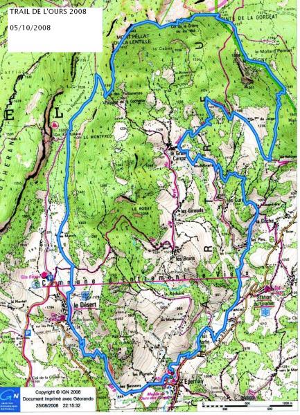 Parcours Trail de l'Ours