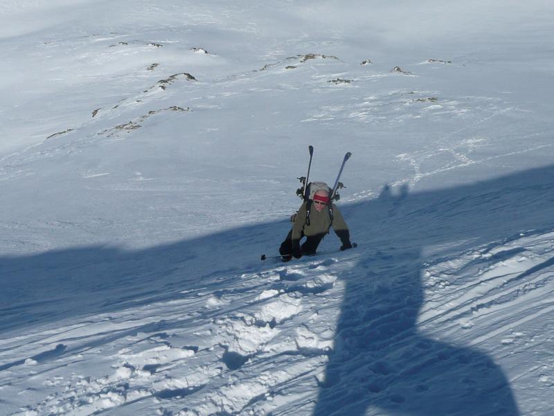 Sortie du Pas de la Mine à la montée