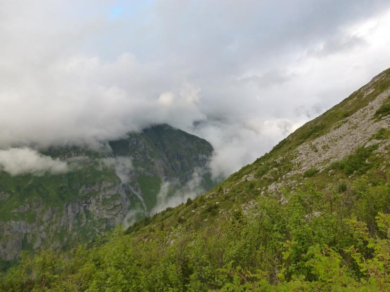 Pas terrible le temps pour la montée au refuge