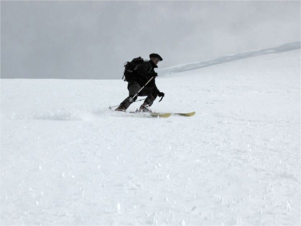 Pic Bayle face sud a ski