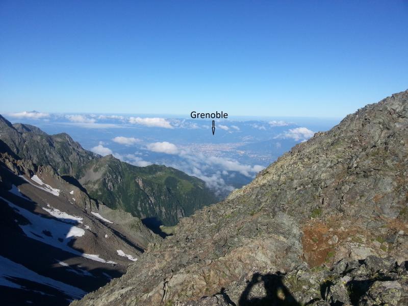 Pic de la Pierre - vue Grenoble