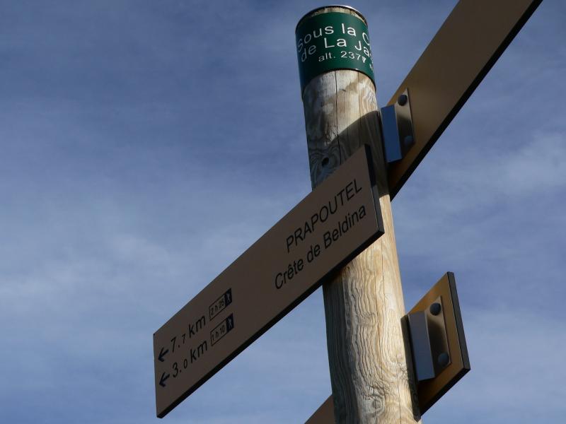 Point de départ de la descente