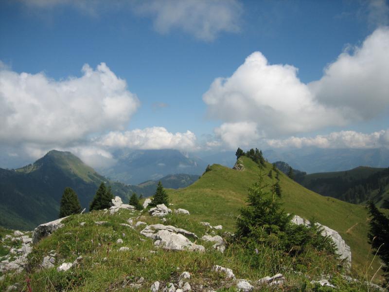 Pointe de velan à gauche