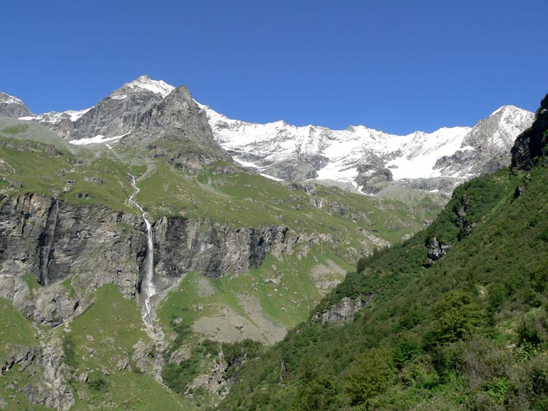 Premières vues la chaine du Mont Pourri