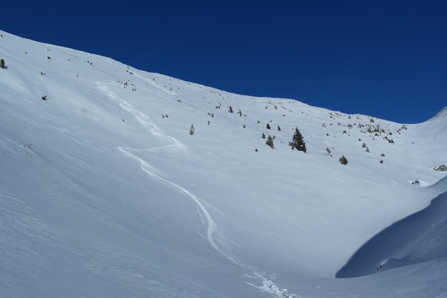 Premiers lacets sous le Chapotet.