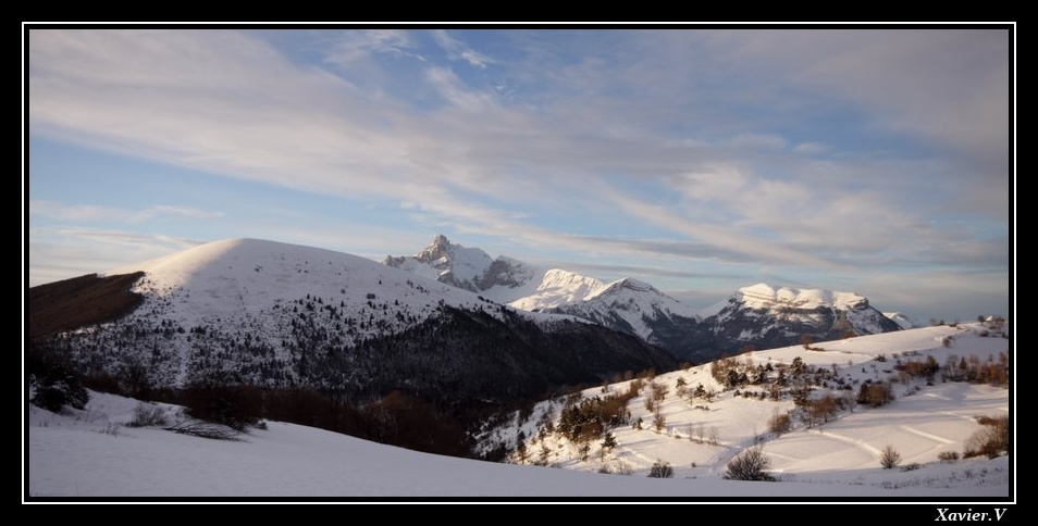 Prés du Beaumont sous la neige