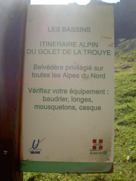 panneau information