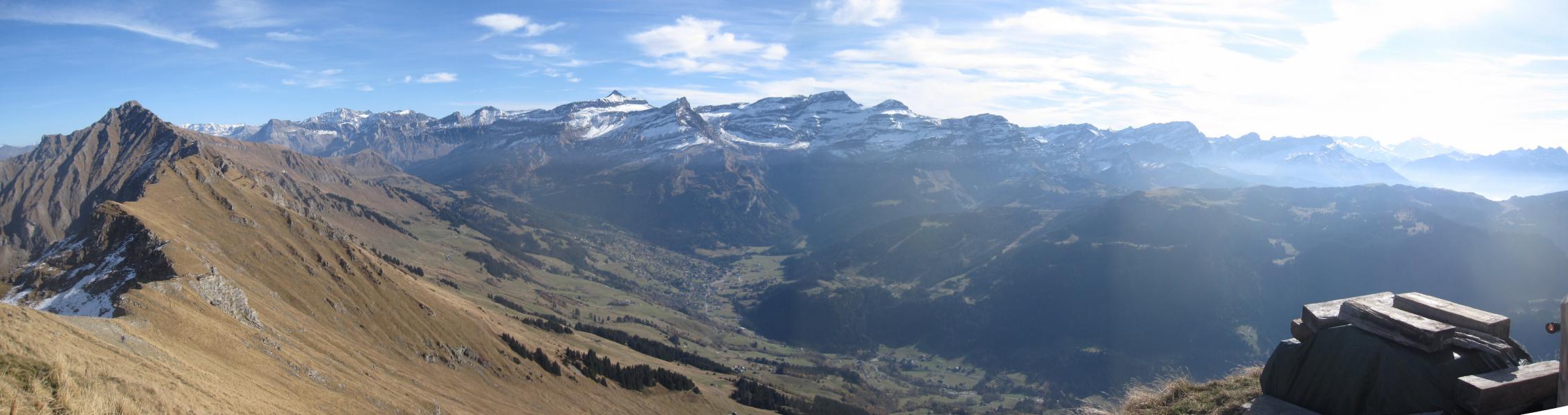 panorama du Pic Chaussy, vers le Sud