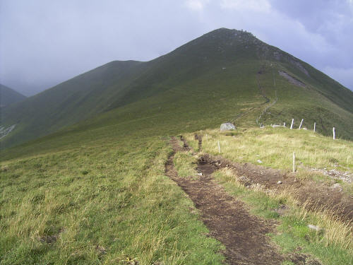parcours sur la crête