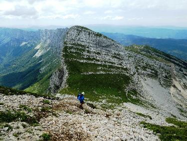 Petite Moucherolle et sa voie de montÃ©e depuis la descente de la Grande