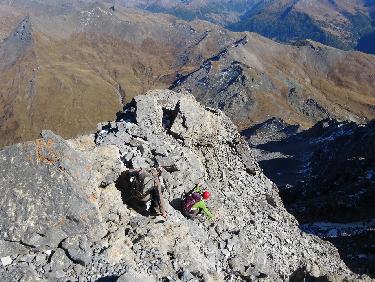 Pic de Rochebrune, dÃ©but de la descente