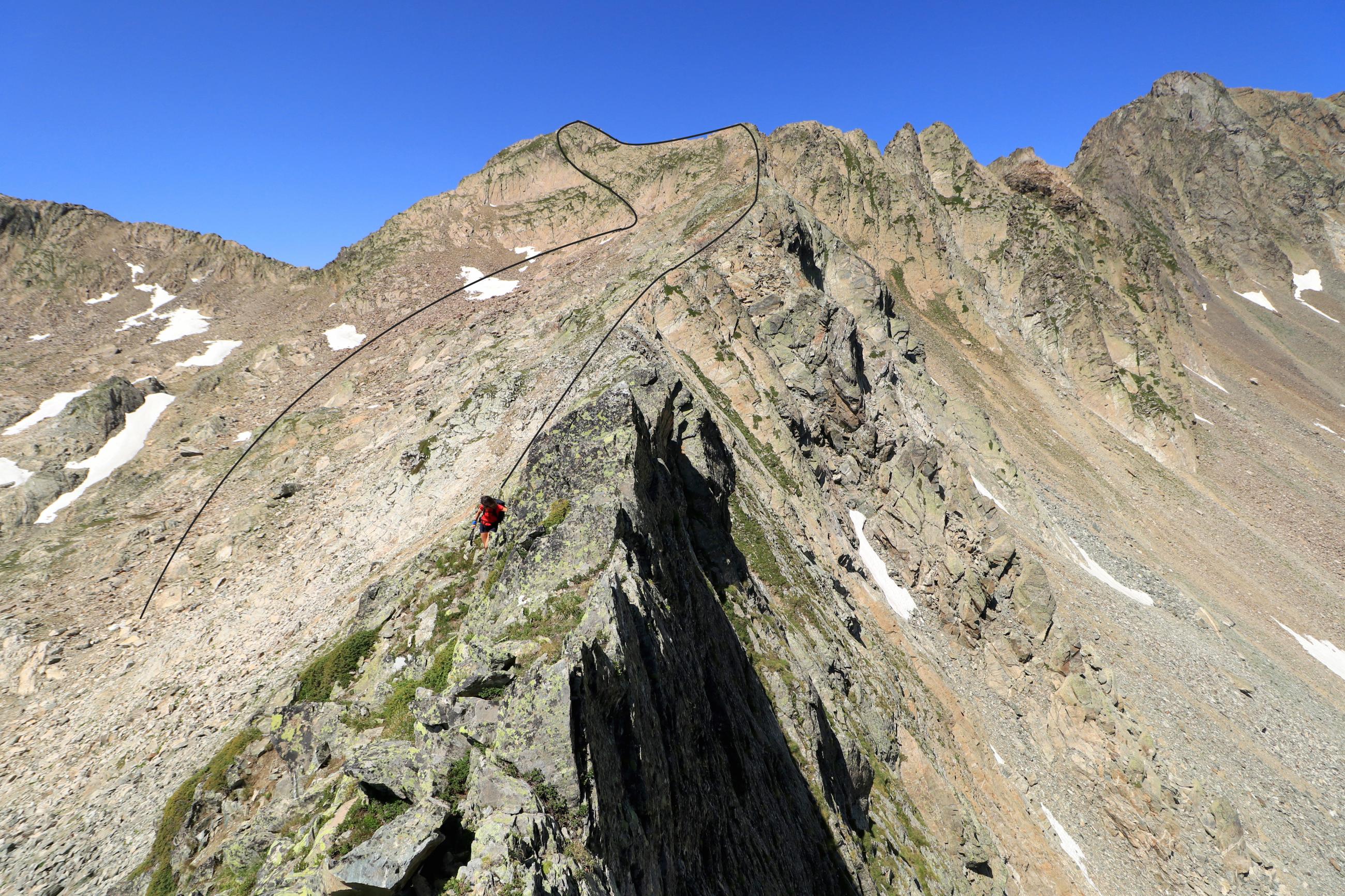 Pic de l'Agnelin par la rampe Est