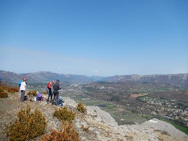 Point de vue sur Laragne et la vallÃ©e du BuÃ«ch