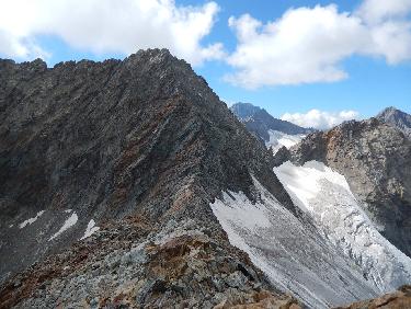 Pointe Guyard, col des Boeufs Rouges et glacier des Boeufs Rouges