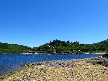 Port de St-Victor depuis la Pointe de Chamousset