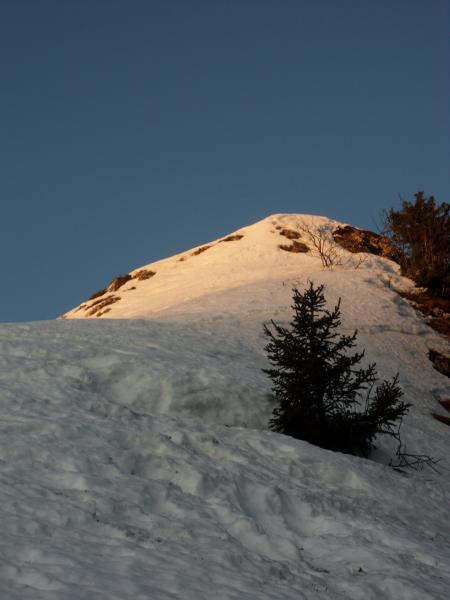 premiers rayons sur l'arête