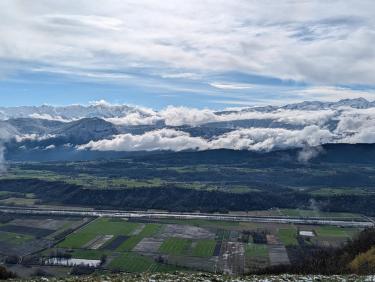 Montlambert depuis l'atterrissage