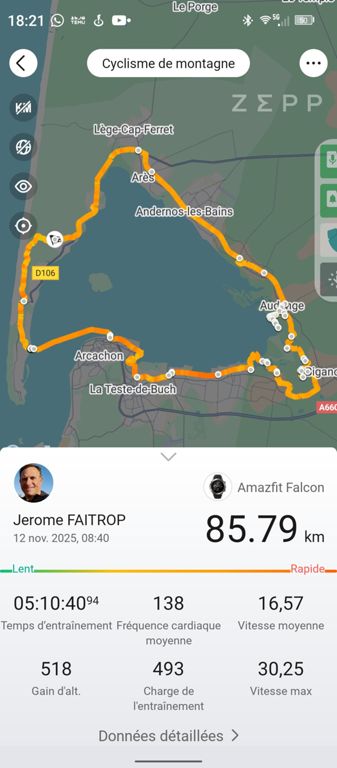 Tour du Bassin d'Arcachon en VTT