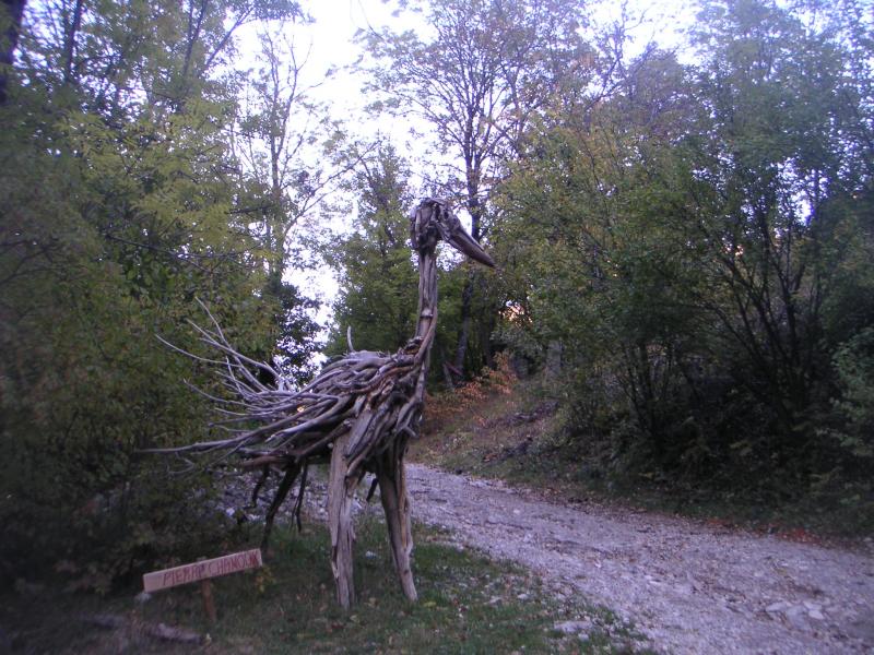 quelques animaux en végétaux le long du sentier