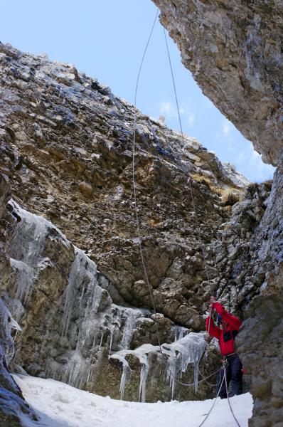 Rappel coincé dans la Baume Fromagère