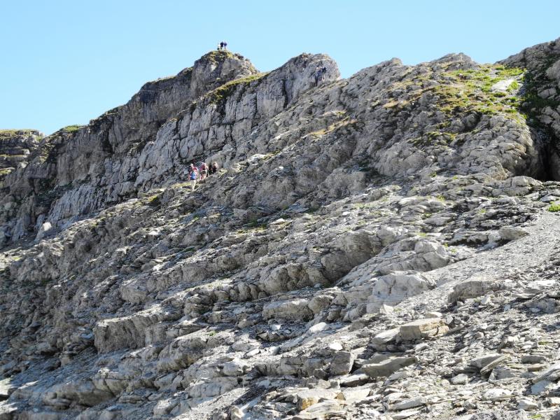 Remontée raide au Col de Tré l'Epaule