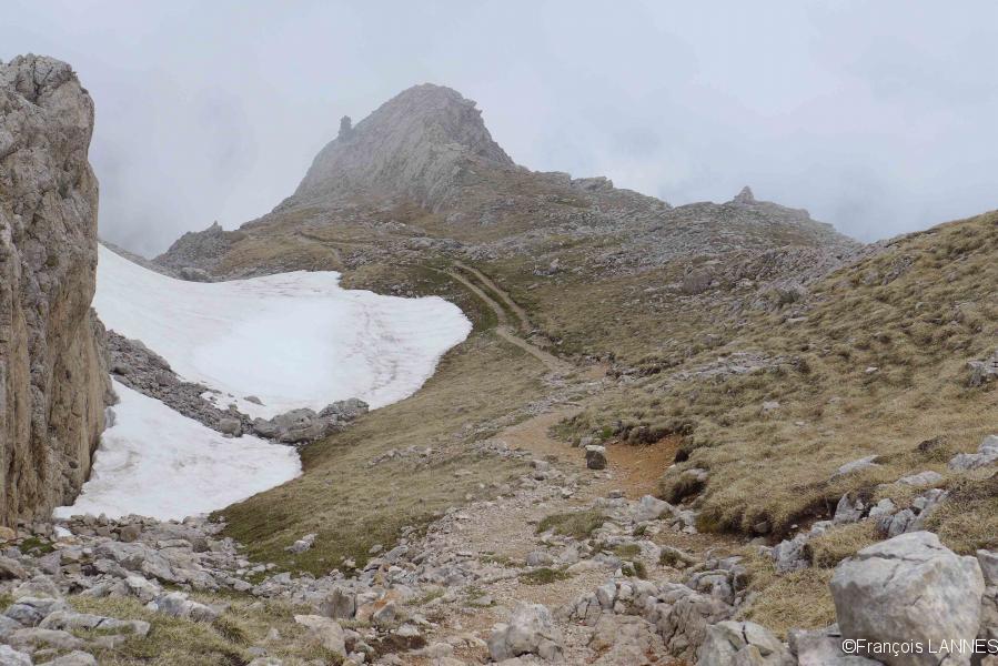 Replat sur l'arête