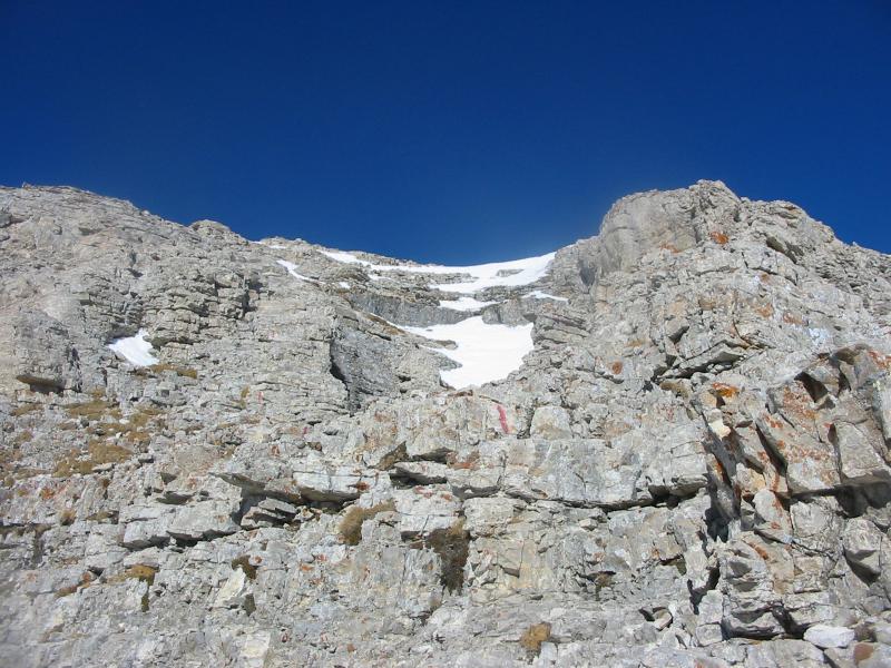 Ressaut rocheux de l'arête est