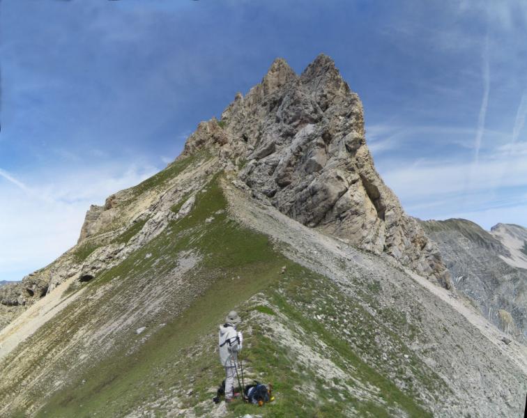 Roc de Garnesier vu du col de Corps