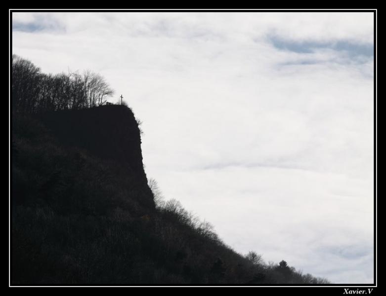 Roche Courbiere depuis la plaine