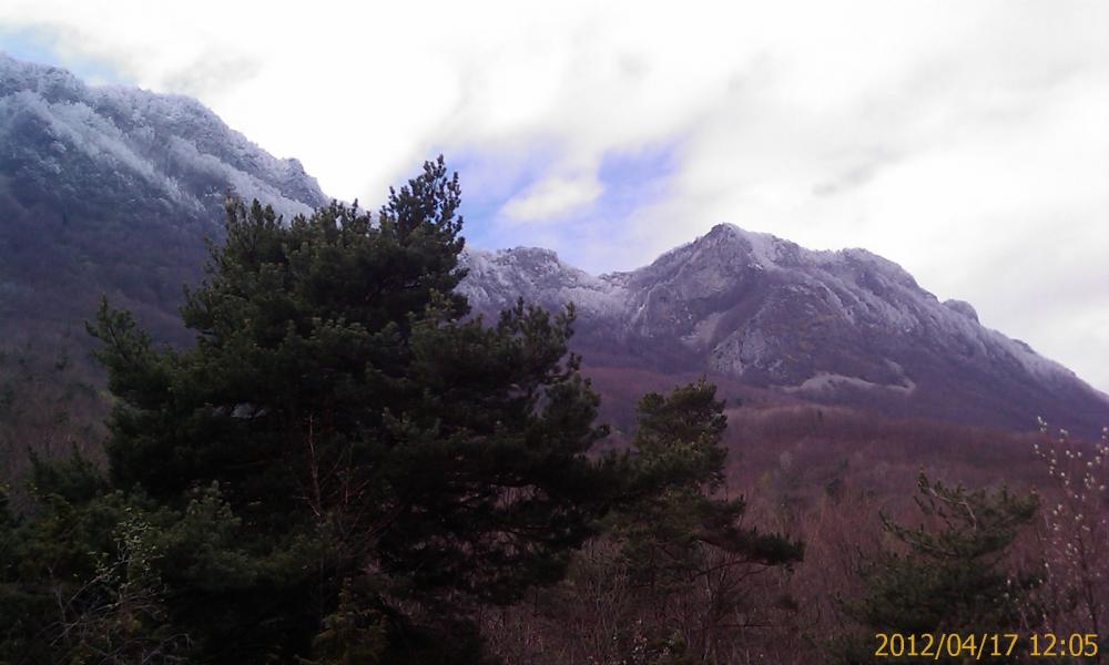 Rocher Blanc vu du bas au retour