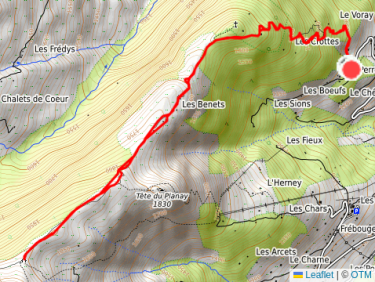 Raquettes  : Cabane du Petit Patre depuis Cordon