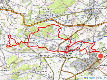 Reco parcours cg24 S et boucle Goudourvielle