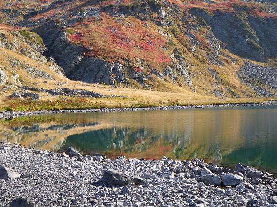 reflets dans le lac