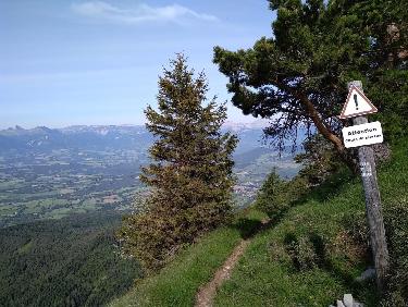 En arrivant au col de la breche 