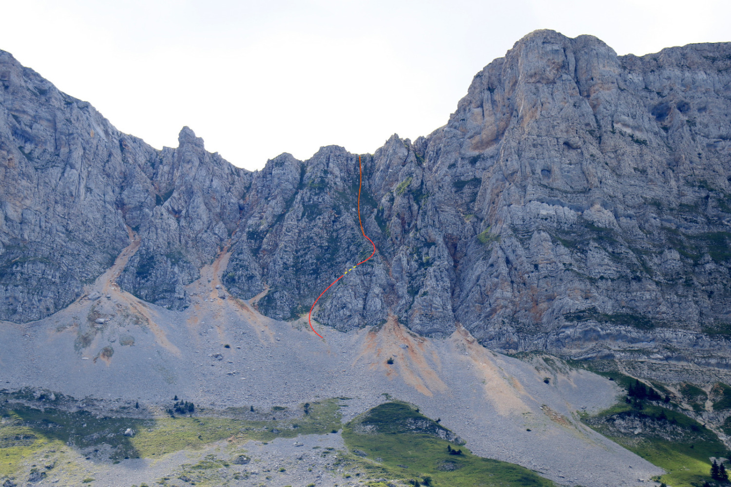 Roche Rousse par le couloir Est de droite