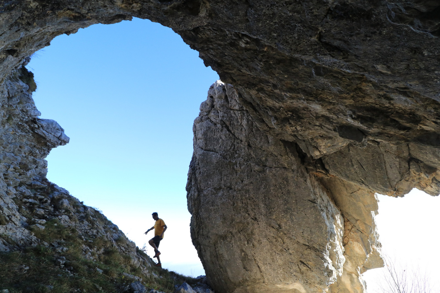 Rochers de l'Ours au départ de Saint Ange