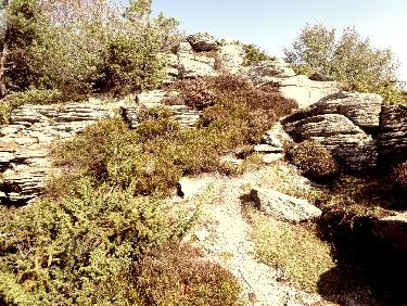 Rochers sous le sommet, cÃ´tÃ© ouest