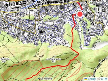 RUN 17: A/R dans camp de Carpiagne